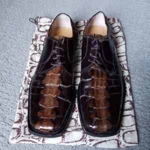 Genuine alligator shoes